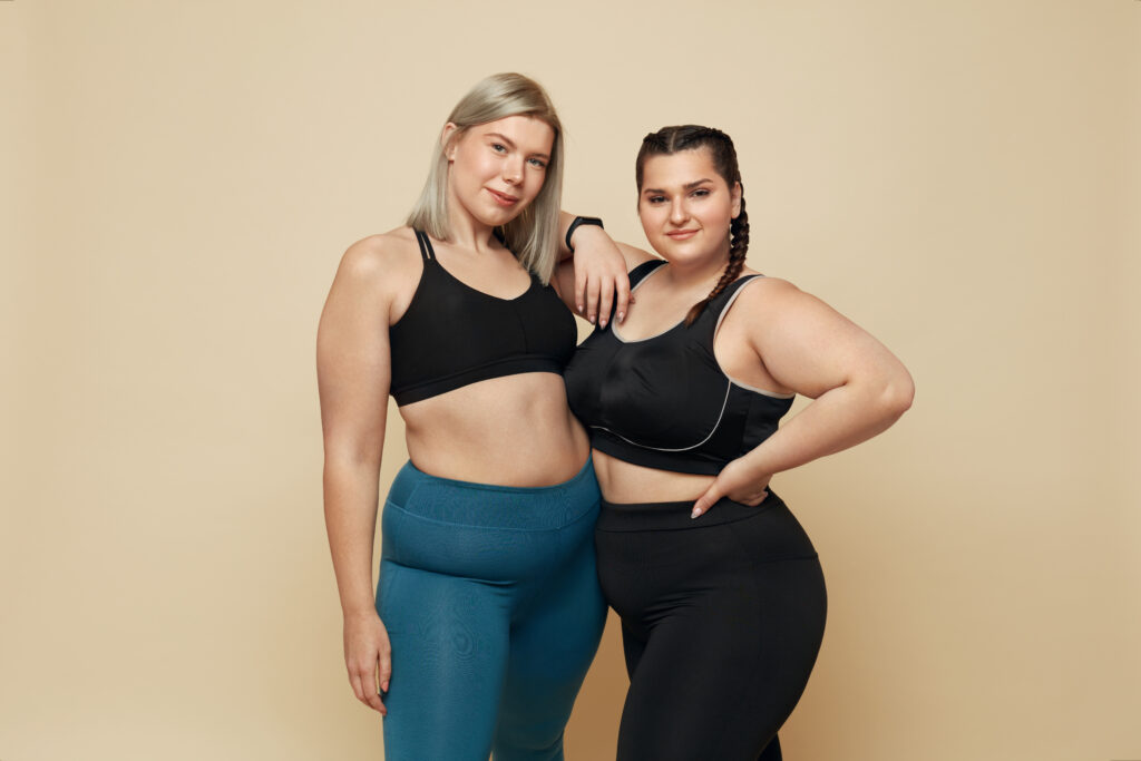 Body Positive. Plus Size Models Portrait